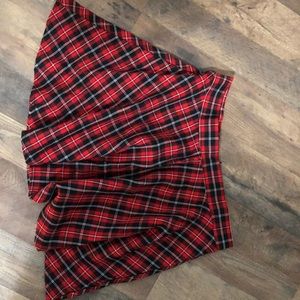 Two plaid skirts